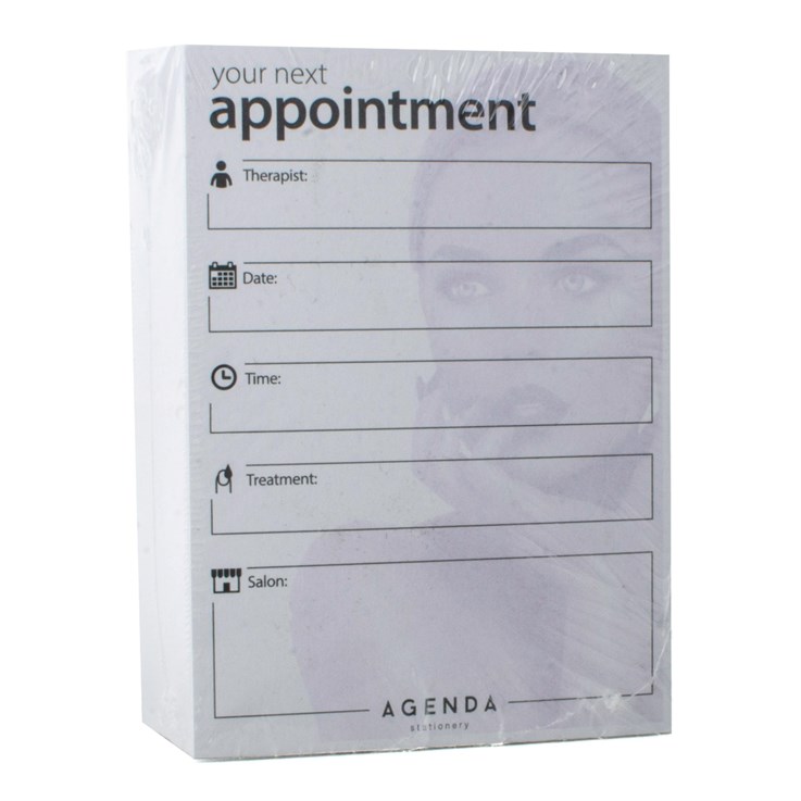 Agenda Nail Tech Appointment Card