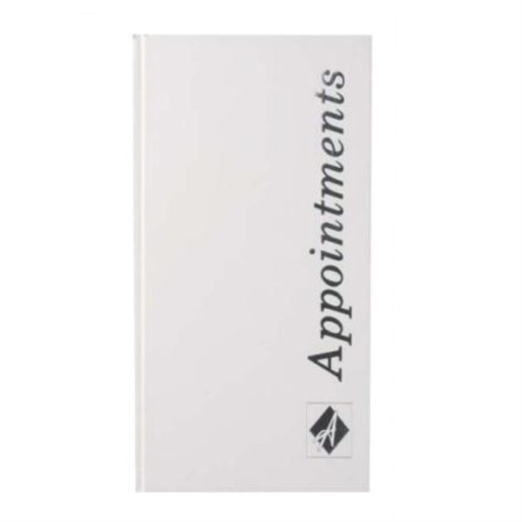 Agenda Essentials 3 column Appointment Book - White