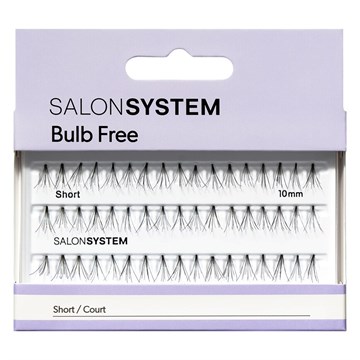 Salon System Individual Bulb Free Lashes - Short 10mm