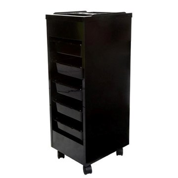 Crewe Orlando Prince Salon Trolley - Black Ash