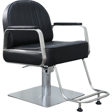 Scorpion Sunne Salon Styling Chair - Black & Silver 
