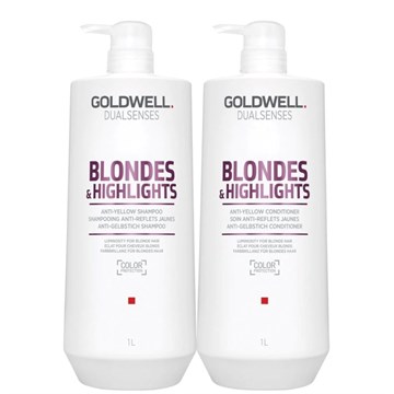 Goldwell Dualsenses Blondes & Highlights Anti Yellow Shampoo Duo 1000ml