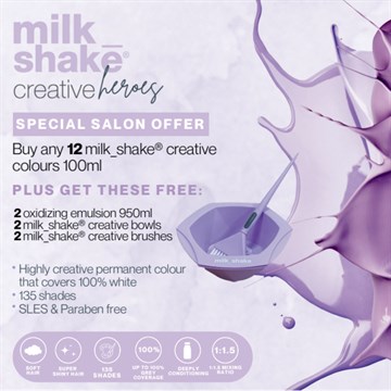 Milkshake Creatives 12 plus free product - MILCREATIVE12