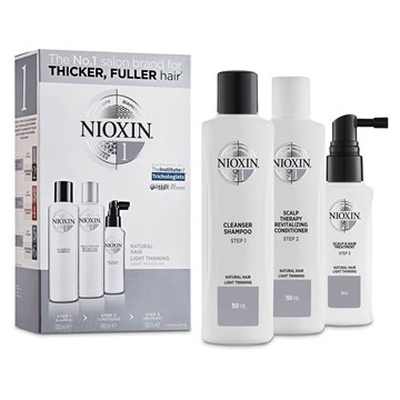 Nioxin Trial Kit System No. 1 – For Natural Hair with Light Thinning