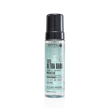 Sienna X Ultra Dark Clear Self Tan Water Mousse - 200ml