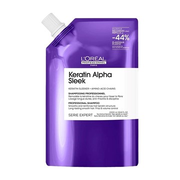 L’Oréal Professionnel Keratin Alpha Sleek Smoothing Shampoo Refill - 1500ml