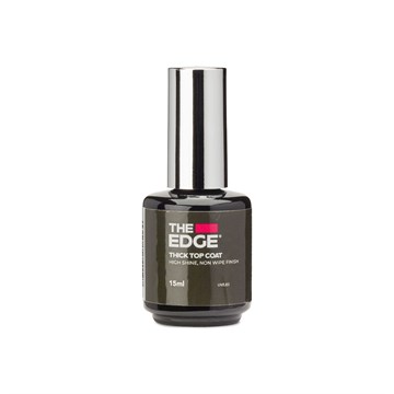 The Edge High Shine Non-Wipe Thick Top Coat 15ml