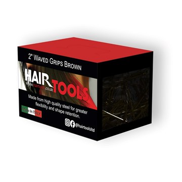 Hair Tools 2"Waved Grips Brown 500 Pack