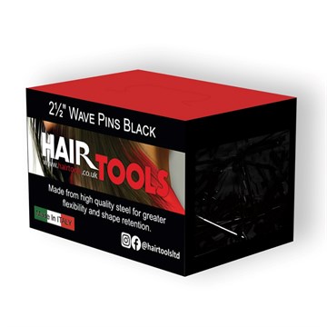 Hair Tools 2.5" Waved Pins Black - 1000