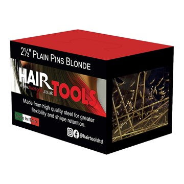 Hair Tools 2.5" Plain Pins Blonde (400 Pack)
