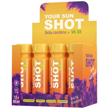 Bliss Your Sun Shot Exotic Tanning Drink Supplement - 12 Pack 