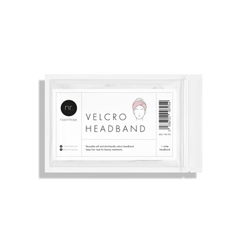 Naomi Rose Velcro Head Band - White