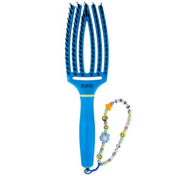 Olivia Garden Fingerbrush Turbo Blue (with charm)
