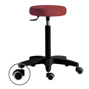 Salon Ambience Harley Stool Black Plastic Base
