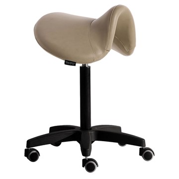 Salon Ambience Mustang Cutting Stool Black Plastic Base