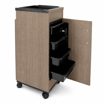 REM Secura Hairdressing Beauty Salon Trolley - Vicenza Oak