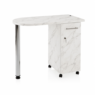 REM Stadium Nail Bar Table - Crystal Marble