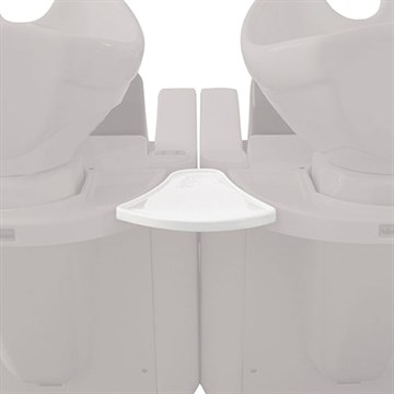 Salon Ambience Link White Plastic Shelf