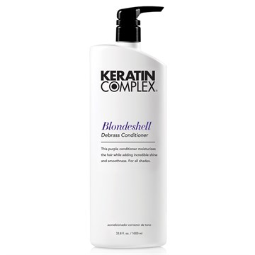 Keratin Complex Blondeshell Debrass Purple Toning Hair Conditioner - 1000ml