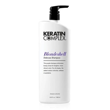 Keratin Complex Blondeshell Debrass Purple Toning Hair Shampoo - 1000ml