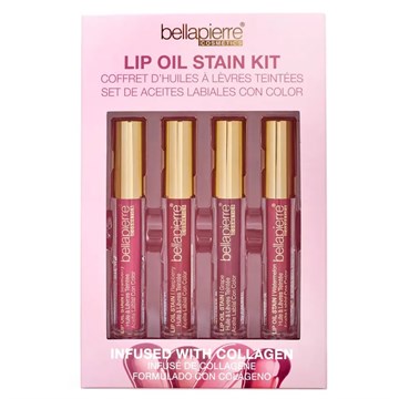 Bellapierre Lip Oil Stain Tinted Lip Colour Kit - 4 Piece