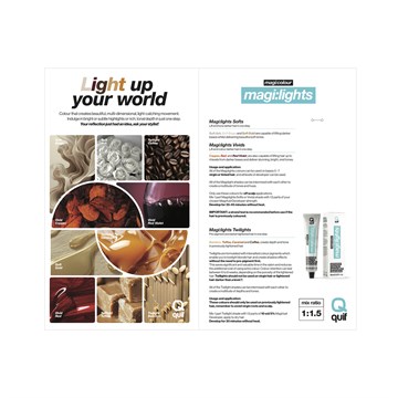 Quif magi:lights Professional Hair Colour Shade Guide