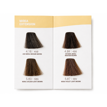 milk_shake the gloss Moka Extension Hair Colour Swatch Insert