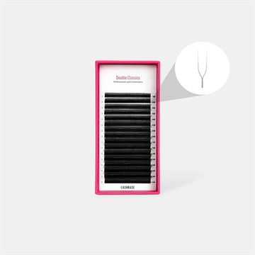 LashBase Double Classics Eyelash Extensions - Black