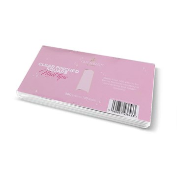 Glitterbels Clear Pinched Square Nail Tips - 500pcs