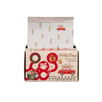 Framar Pop-Up Hair Foil - Holly Days 5 x 11 Inch 500 Sheets