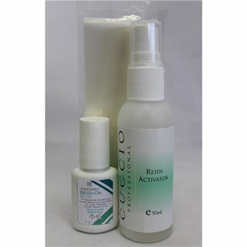 Cuccio Silk Repair Nail Kit - Resin, Activator & Silk Wrap