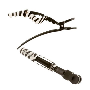 Head Jog Dino Klipz Zebra Hair Clips - 4 Pack