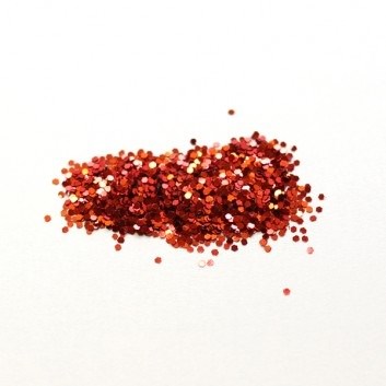 Perfect Sense Nail Art Glitter Shapes 040 Hex - Red Hologram