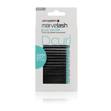 Salon System Marvelash Individual D Curl Volume Lashes 0.20 9,11,13 & 15mm