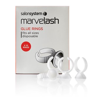 Salon System Disposable Glue Rings Onesize - 10 Pack