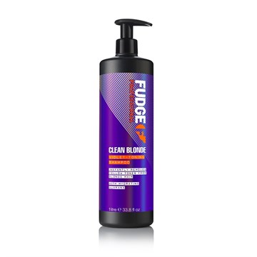 Fudge Professional Clean Blonde Violet Toning Shampoo 1Ltr