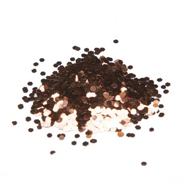 Perfect Sense Nail Art Glitter Shapes 040 Hex - Penny Copper