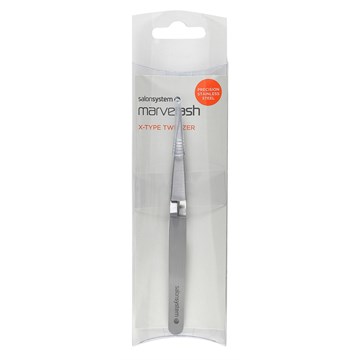 Salon System X Type Precision Stainless Steel Tweezers