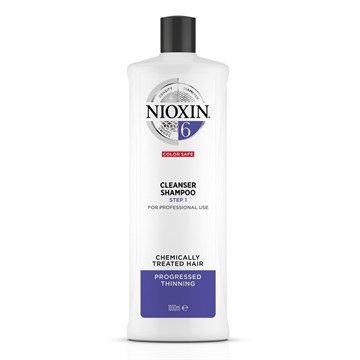 Wella Nioxin System 6 Colour Safe Cleanser Shampoo - 1000ml