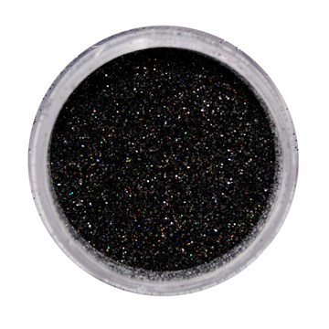 Cuccio Icon Nail Art Glitter Dust Raven 15 Hex - 12g