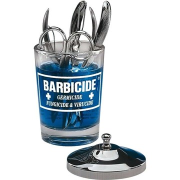 Barbicide Nail Tech Manicure Table Glass Jar