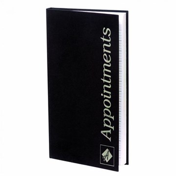 Agenda Essentials 3 Column Appointment Book - Black