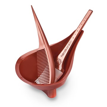 Nanokeratin System Bowl, Brush & Comb Treament Set - Bronze