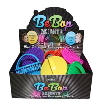 Denman D6 Be-Bop Brights 12pc Display Pack Massage Brush