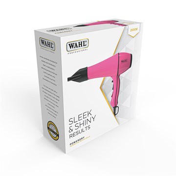 Wahl Powerdryer 2000w Tourmaline Hair Dryer - Pink