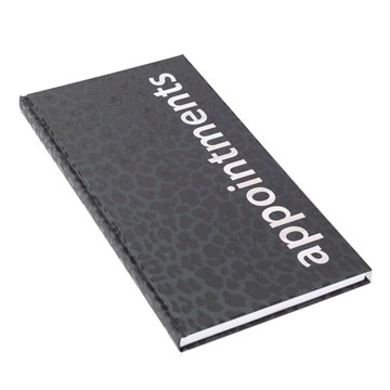 Agenda Appointment Book - Black Leopard
