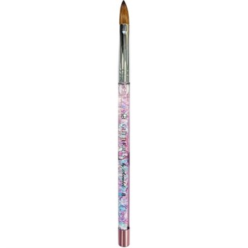 Pinched Pastel Glitter Acrylic Brush Size 8