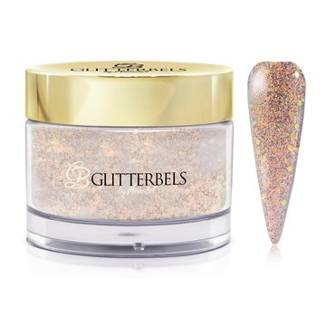 Glitterbels Coloured Acrylic Powder - Rose Gold Crush 28g