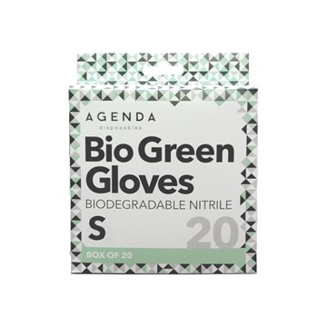 Agenda Nitrile Gloves Biogreen Small 20 pack