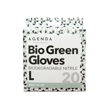 Agenda Nitrile Gloves - Biogreen Large 20 pack